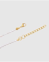 Nialaya Jewellery - Pearl Cross Choker