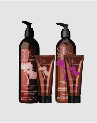 Silk Oil of Morocco - Ultimate Luxe Argan Body Wash - Value Pack