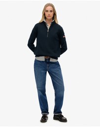 Superdry - Slouchy Knitted Half Zip