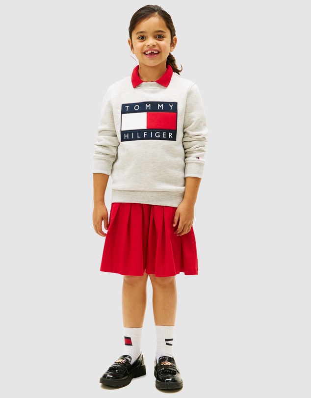 Tommy Hilfiger - Heritage Flag Applique Crew Neck Sweatshirt - Teens