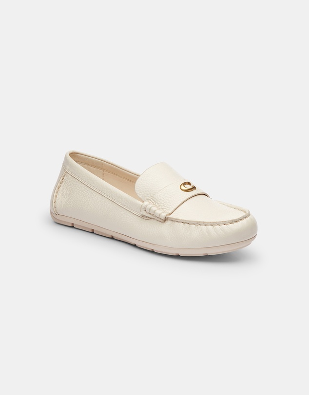 Coach - Sculpted C Leather Driver Shoes