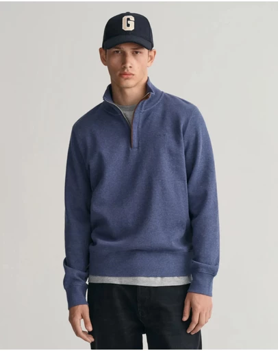 Gant - Sacker Rib Half-Zip Sweatshirt