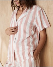 Atmos&Here - Ivy Linen Blend Stripe PJ Set