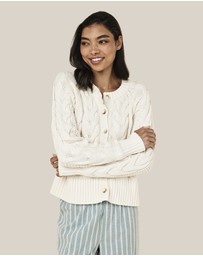 Papinelle - Cosy Cable Cotton Cashmere Cardi