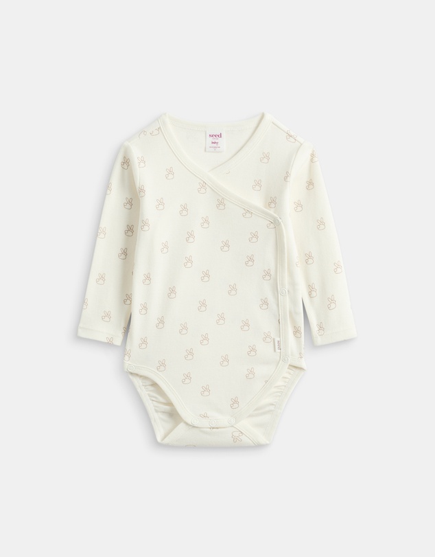 Seed Heritage - Bunny Logo Wrap Bodysuit