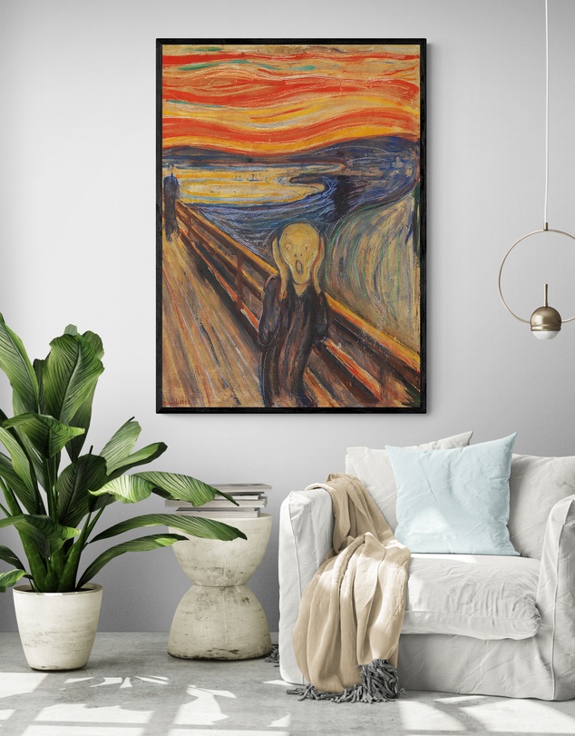 Inka Arthouse - Scream by Edvard Munch Art Print