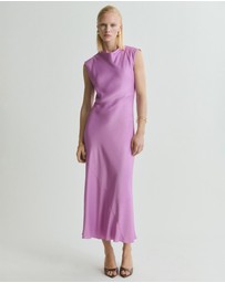 M.N.G - Noelis Satin Midi Dress