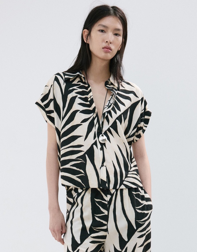 M.N.G - Flowy Printed Shirt