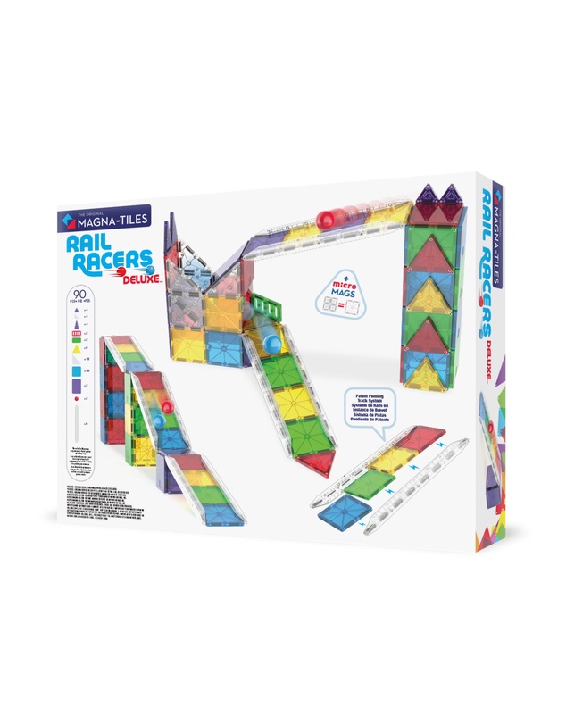 Magna-Tiles - MAGNA-TILES - Rail Racers Deluxe - 90 Piece