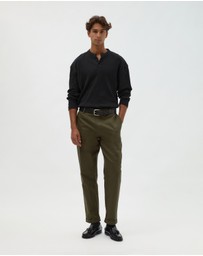 AERE - Tapered Cotton Twill Trousers