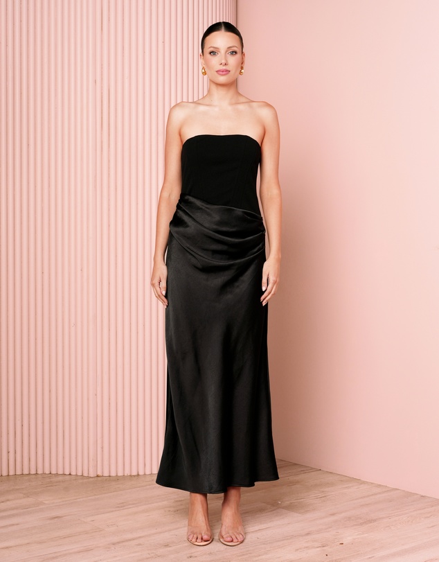 Azzurielle - Janecia Corset Midi Dress