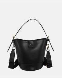 Milleni - Milleni Ladies Vegan Leather Bucket Crossbody Bag