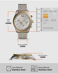 Michael Kors - Michael Kors Lexington Two Tone Watch MK8344