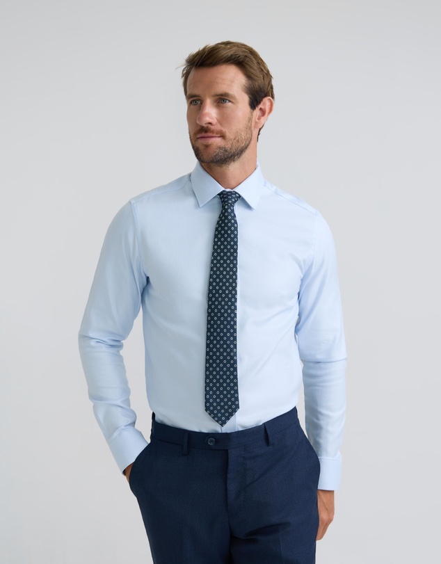 Oxford - Beckton Slim Fit Twill Cotton Shirt