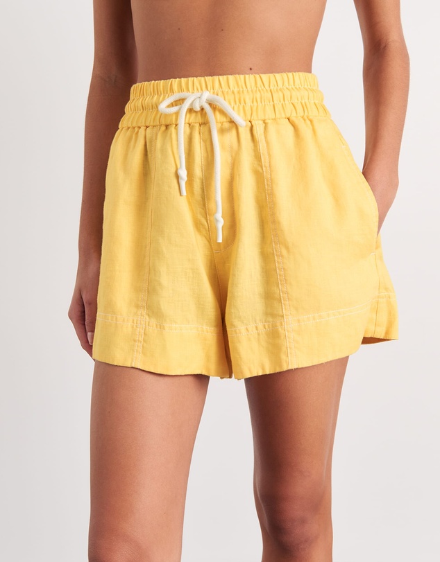 Jag - Gigi Linen Pull On Short - ICONIC EXCLUSIVE