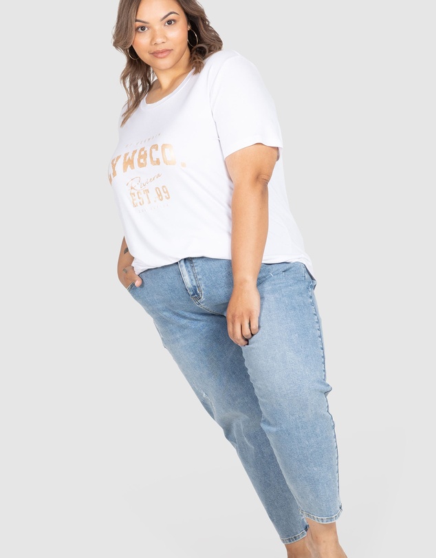 Love Your Wardrobe - LYW & Co Foil Print Tee