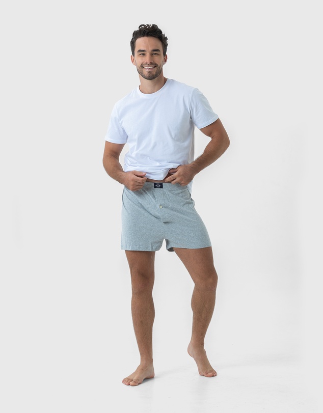 Coast Clothing - 2 Pack Knit Boxers - Grey