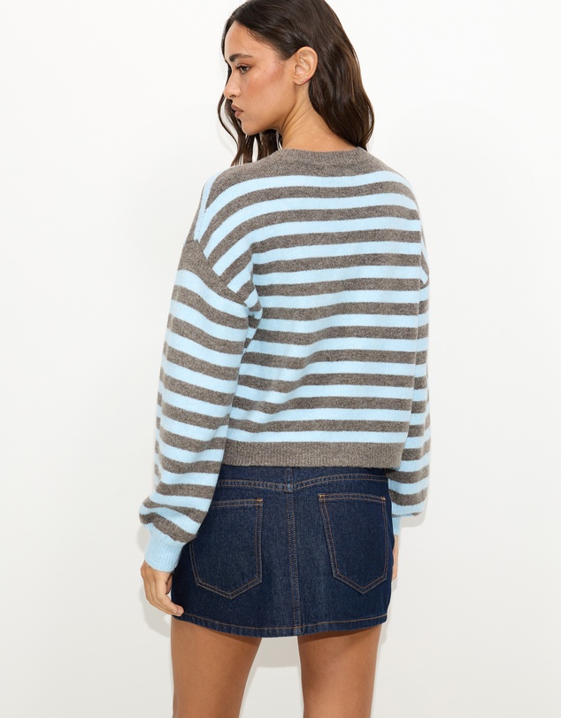 Dazie - Kira Stripe Cardigan