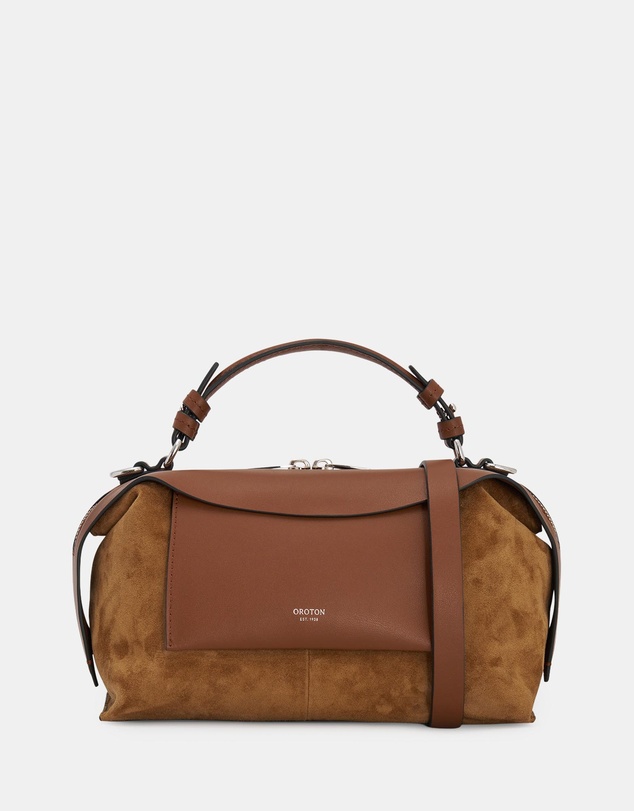 Oroton - Mica Mini Bowler Suede