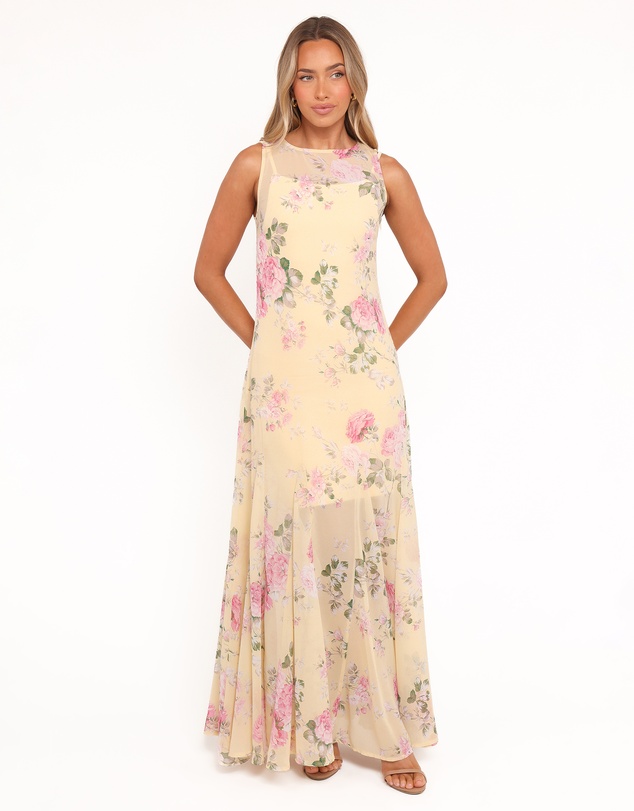 Petal & Pup - Keani Maxi Dress - Yellow Floral