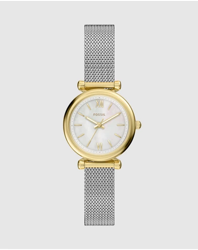 Fossil - Carlie Silver Tone Analogue Watch