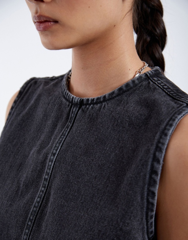 Dr Denim - Erin Top Retro Black