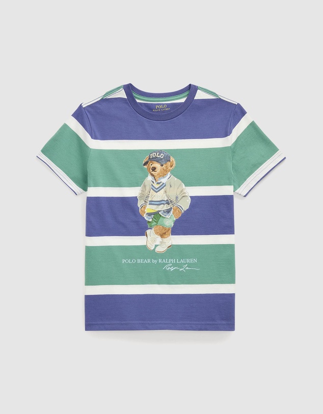 Polo Ralph Lauren - Polo Bear Striped Cotton Jersey Tee - ICONIC EXCLUSIVE - Teens