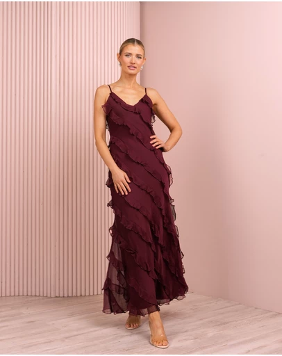 Azzurielle - Priscilla Ruffle Maxi Dress