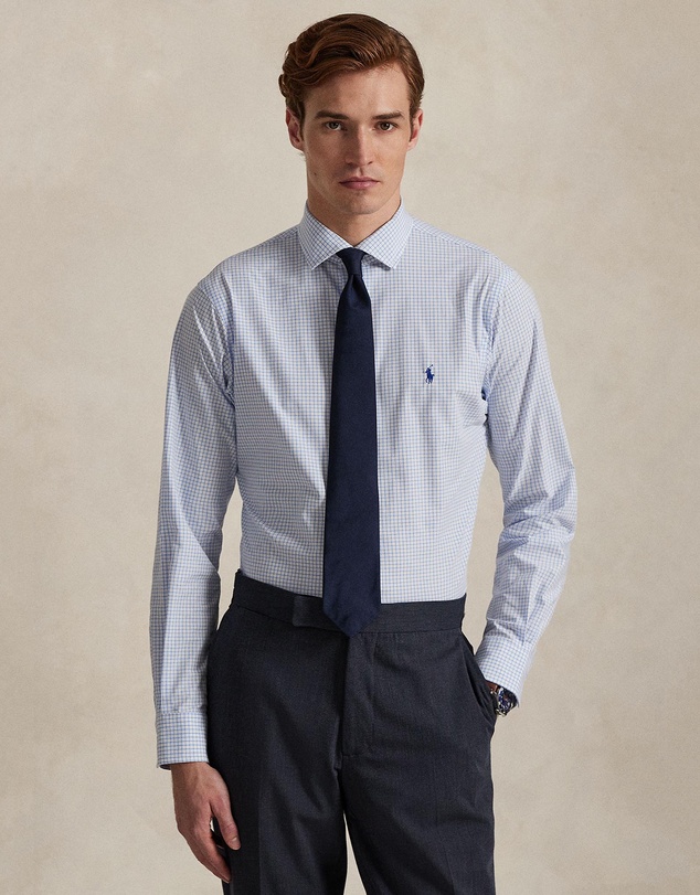 Polo Ralph Lauren - Custom Fit Plaid Stretch Poplin Shirt - ICONIC EXCLUSIVE