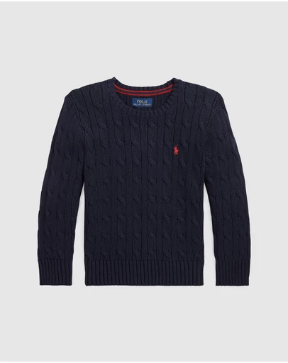 Polo Ralph Lauren - Cable-Knit Cotton Sweater - Babies-Kids