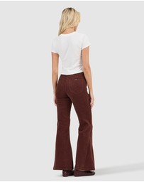 Rolla's - Eastcoast Flare Jean - Cognac Cord