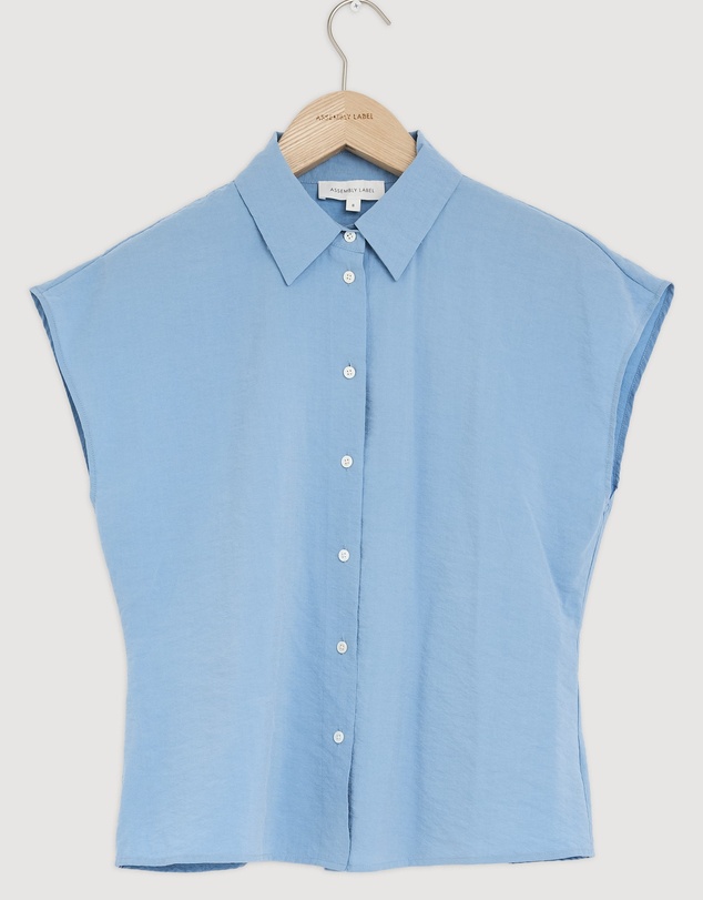 Revibe - Repaired Assembly Label Silk Short Sleeve Shirt