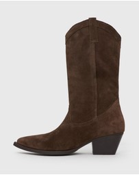 Betts - Howdy Suede Leather Western Boots