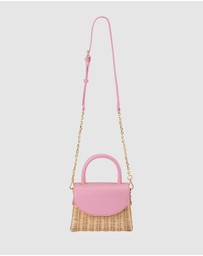 Olga Berg - Elle Wicker Top Handle