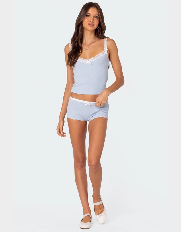 EDIKTED - Mariana Pointelle Tank Top