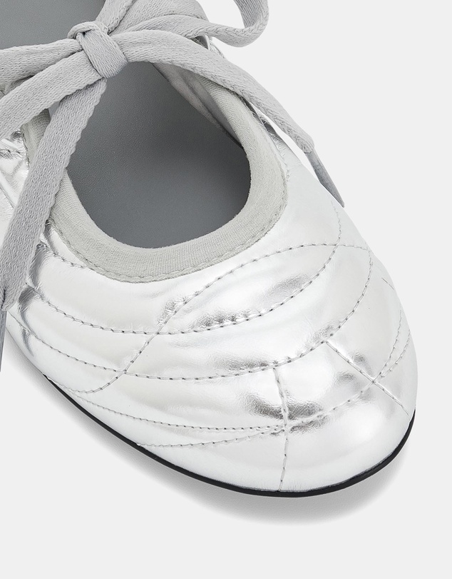 JW PEI - Erika Topstitching Lace-Up Ballet Flats