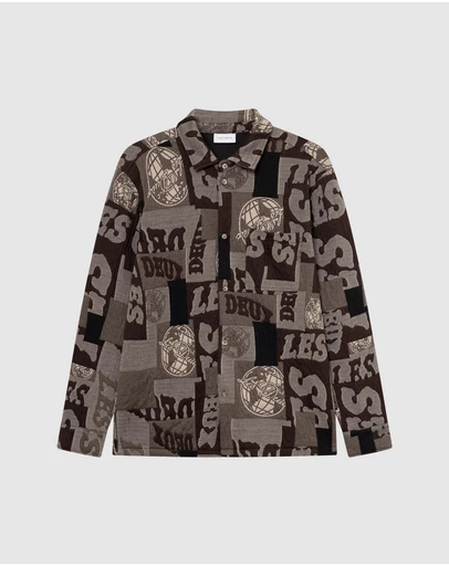 Les Deux - Kaleb Patchwork Jacquard Overshirt