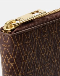 Wolf - Wolf Signature Range Zip Around Wallet Brown