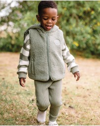 Kynd Baby - Organic Chunky Rib Knit Pant in Olive