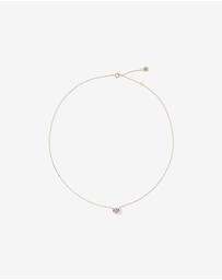 Michael Hill - Oval East-West Rose Amethyst Necklace in 10kt Yellow Gold
