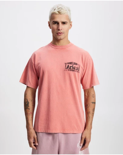 Aries - Aged Ancient Temple SS Tee