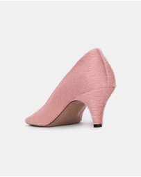 ARKET - Pony-Hair Effect Leather Pumps