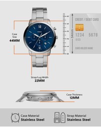 Fossil - Neutra Silver-Tone Chronograph Watch FS5792