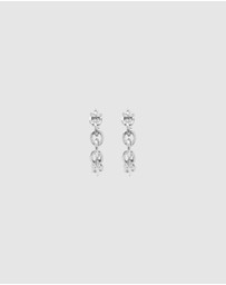Ichu - Silver Chain Hoops