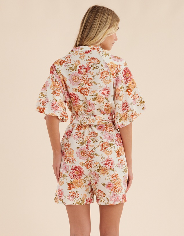 Amelius - Florine Puff Sleeve Playsuit