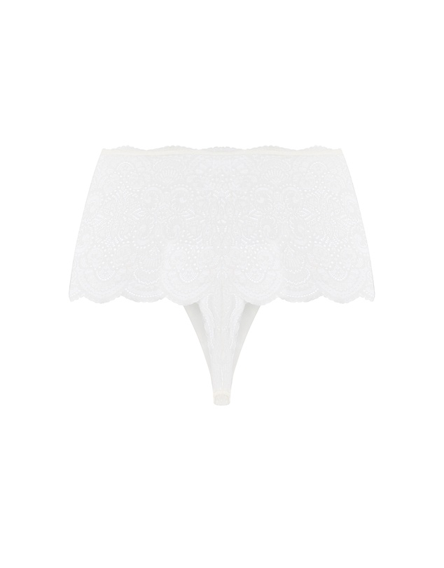 City Chic - Plus size Ophelia Shorty - ivory