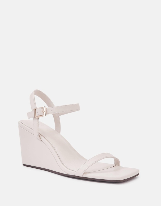 Wittner - Prisca Mid Heel Vintage Ivory Leather