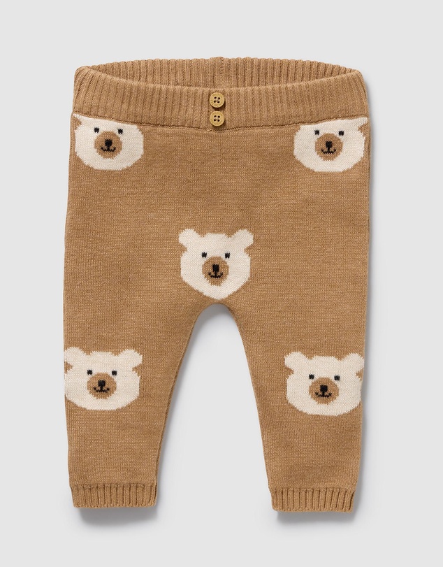 Wilson & Frenchy - Organic Knitted Jacquard Leggings - Babies