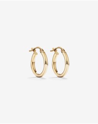 Michael Hill - 14mm Hoop Earrings in 10kt Yellow Gold