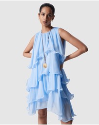 & Other Stories - Sleeveless Frill Mini Dress